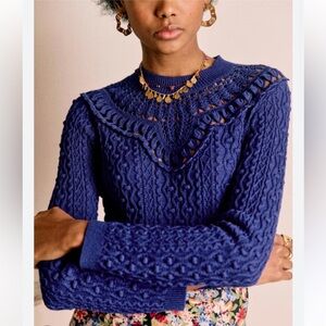 Sezane Alessandro Jumper in Electric Blue